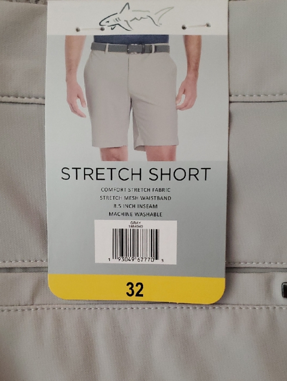 Men's Flat-Front Performance Golf Shorts - Light Khaki - Picture 5 of 6